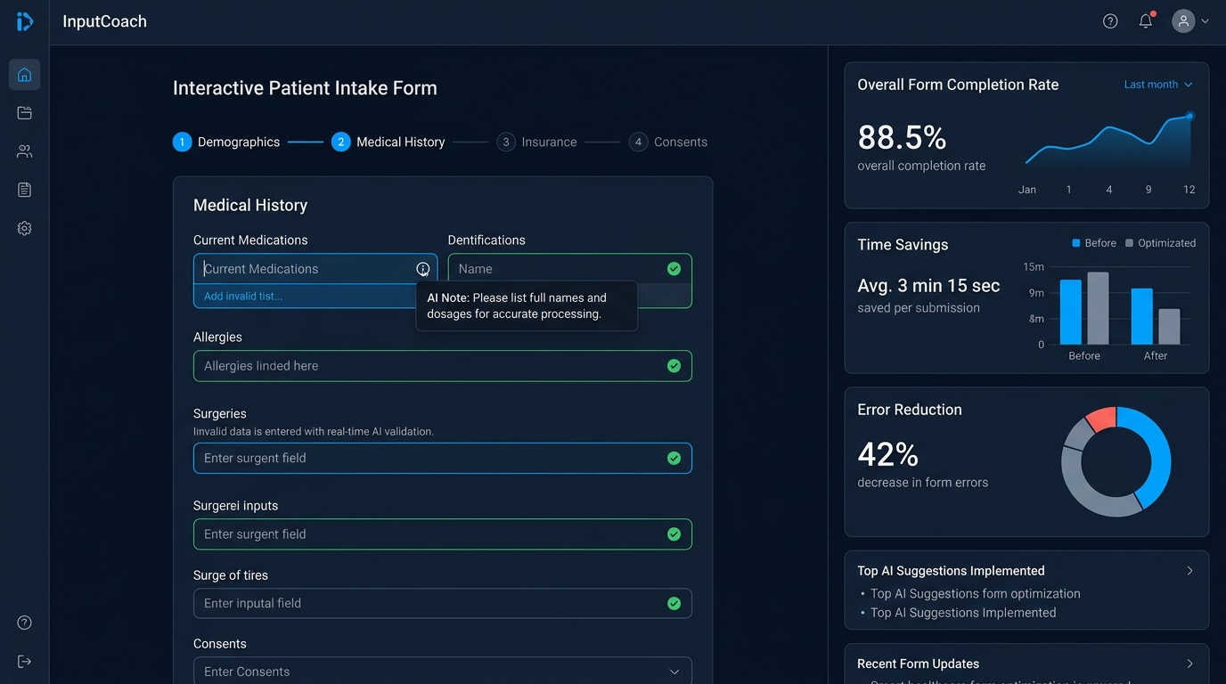 InputCoach smart form optimization